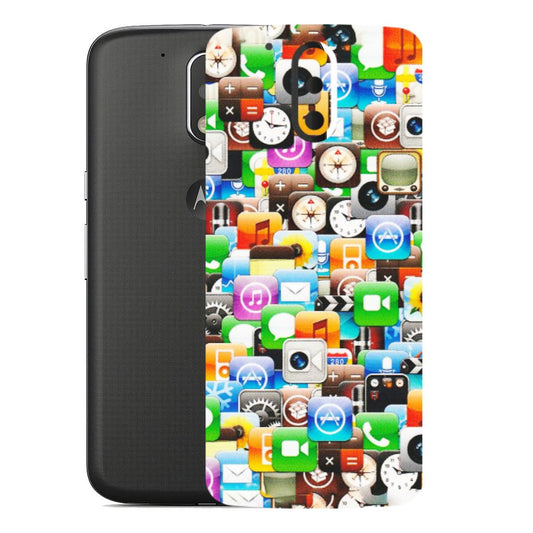 Motorola Phone Skins (All Models) - All Apple Icons - Matte Finish (M-93) Motorola Moto G4