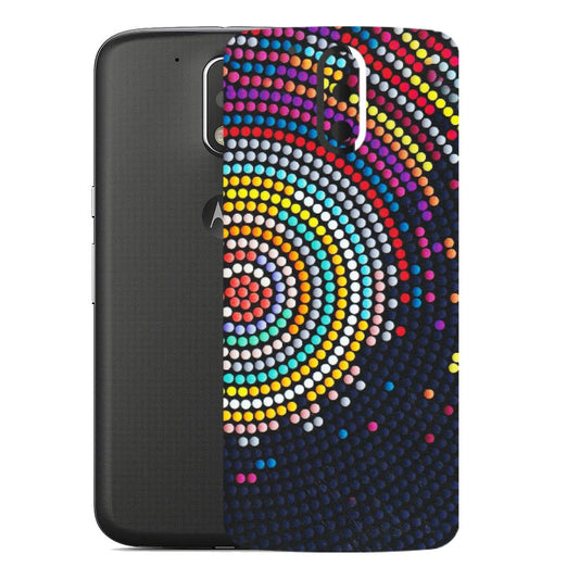 Motorola Phone Skins (All Models) - Rainbow Dot Mandala - Matte Finish (M-97) Motorola Moto G4