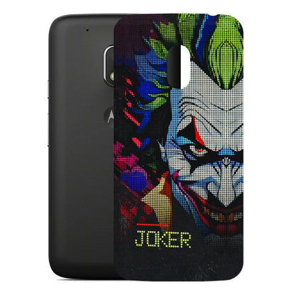 Motorola Phone Skins (All Models) - Joker Dot Matrix - 3D Embossed Finish (L-08) Motorola Moto G4 Play