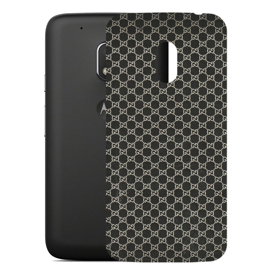 Motorola Phone Skins (All Models) - Black G Print - 3D Embossed Finish (L-109) Motorola Moto G4 Play