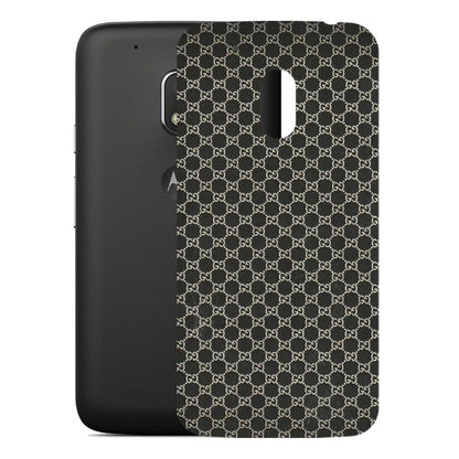 Motorola Phone Skins (All Models) - Black G Print - 3D Embossed Finish (L-109) Motorola Moto G4 Play