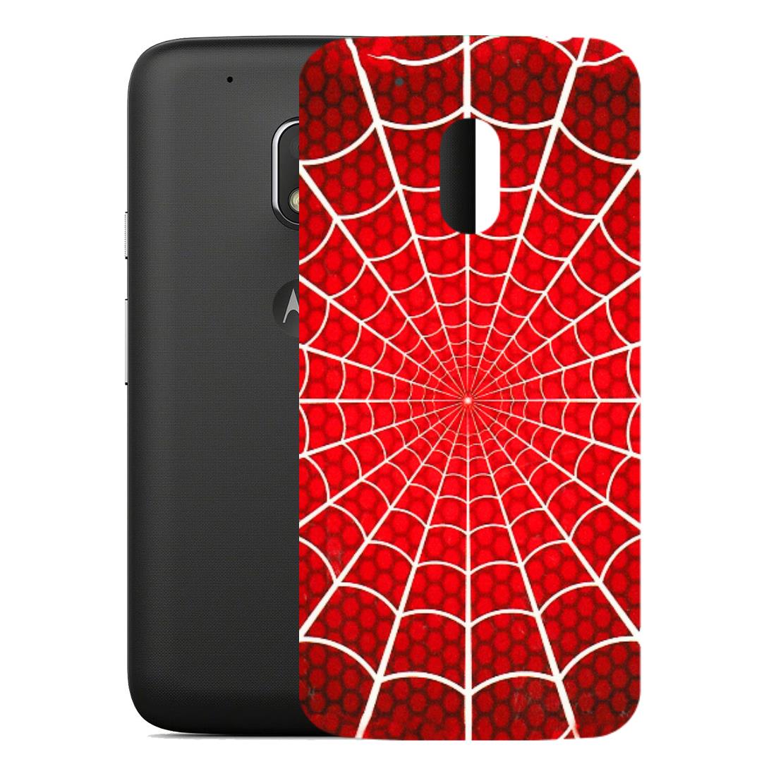 Motorola Phone Skins (All Models) - Classic Spidey Web - 3D Embossed Finish (L-115) Motorola Moto G4 Play