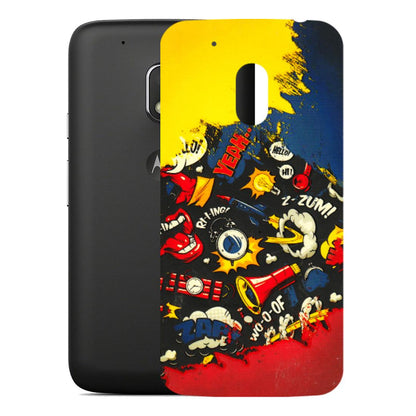 Motorola Phone Skins (All Models) - Pacific Doodle Art - 3D Embossed Finish (L-120) Motorola Moto G4 Play