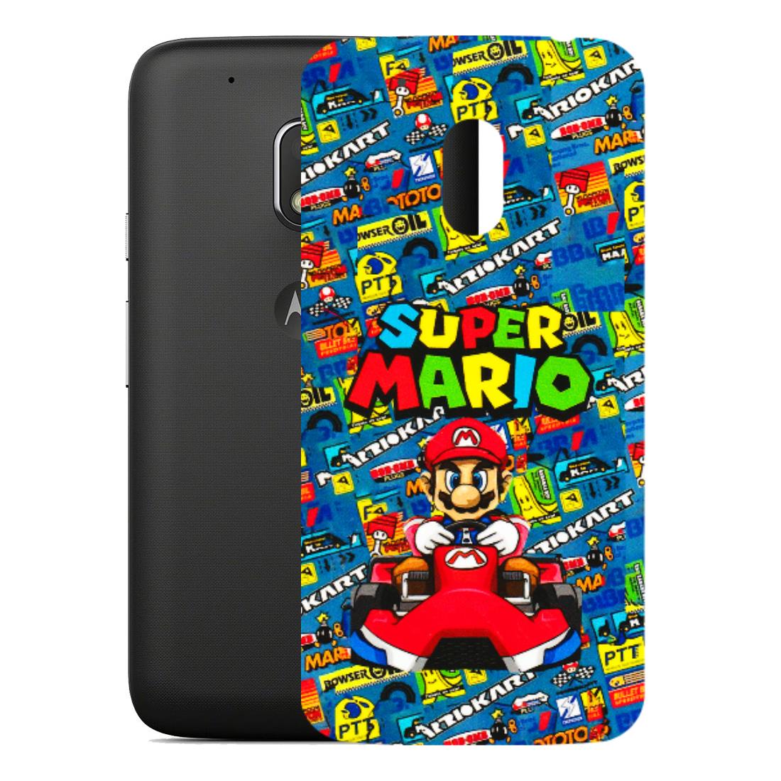 Motorola Phone Skins (All Models) - Super Mario Kart - 3D Embossed Finish (L-140) Motorola Moto G4 Play