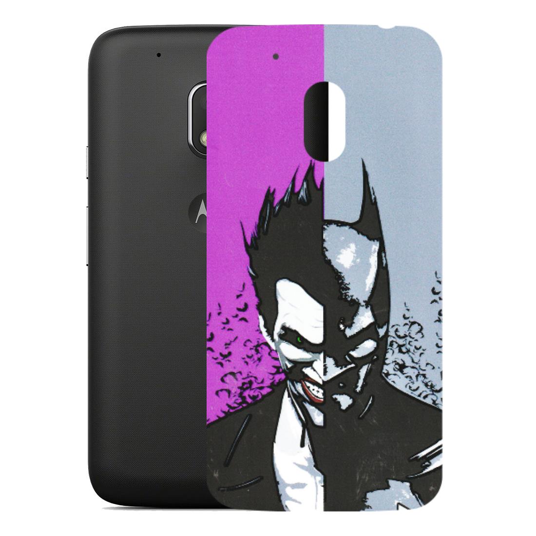 Motorola Phone Skins (All Models) - Batman & Joker - 3D Embossed Finish (L-143) Motorola Moto G4 Play