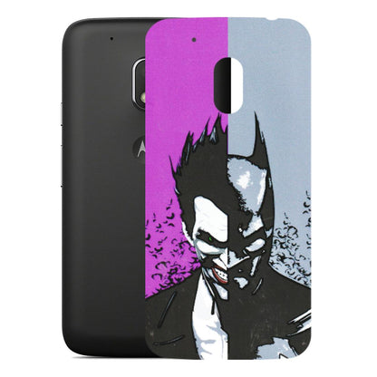 Motorola Phone Skins (All Models) - Batman & Joker - 3D Embossed Finish (L-143) Motorola Moto G4 Play