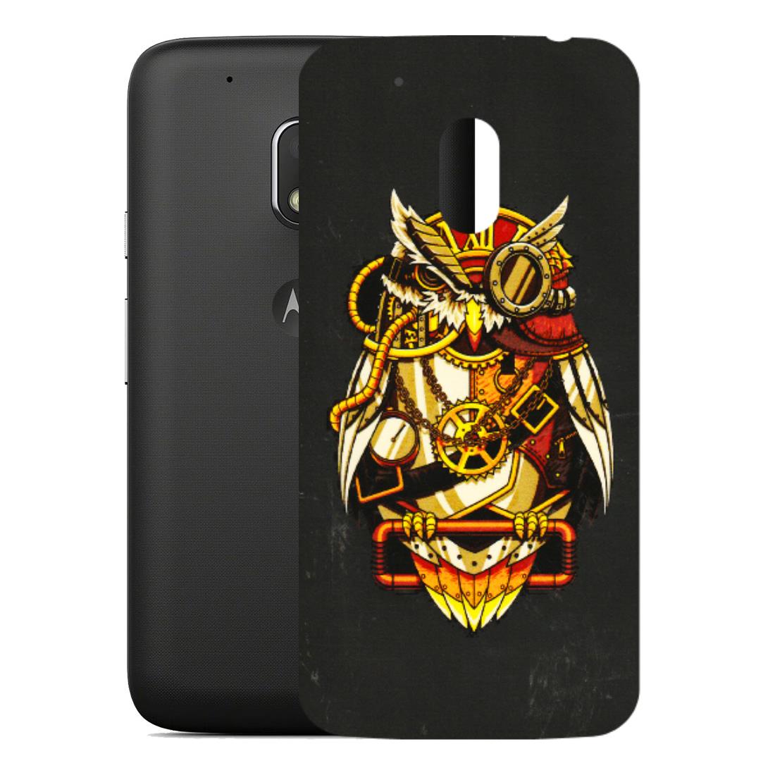Motorola Phone Skins (All Models) - Classy Smart Owl - 3D Embossed Finish (L-144) Motorola Moto G4 Play
