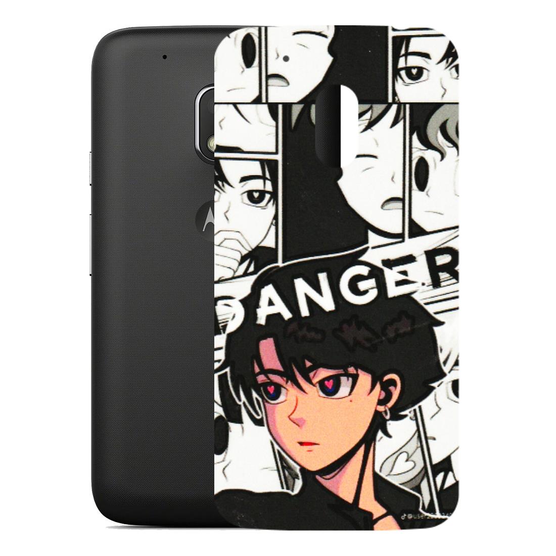 Motorola Phone Skins (All Models) - Danger Anime - 3D Embossed Finish (L-155) Motorola Moto G4 Play