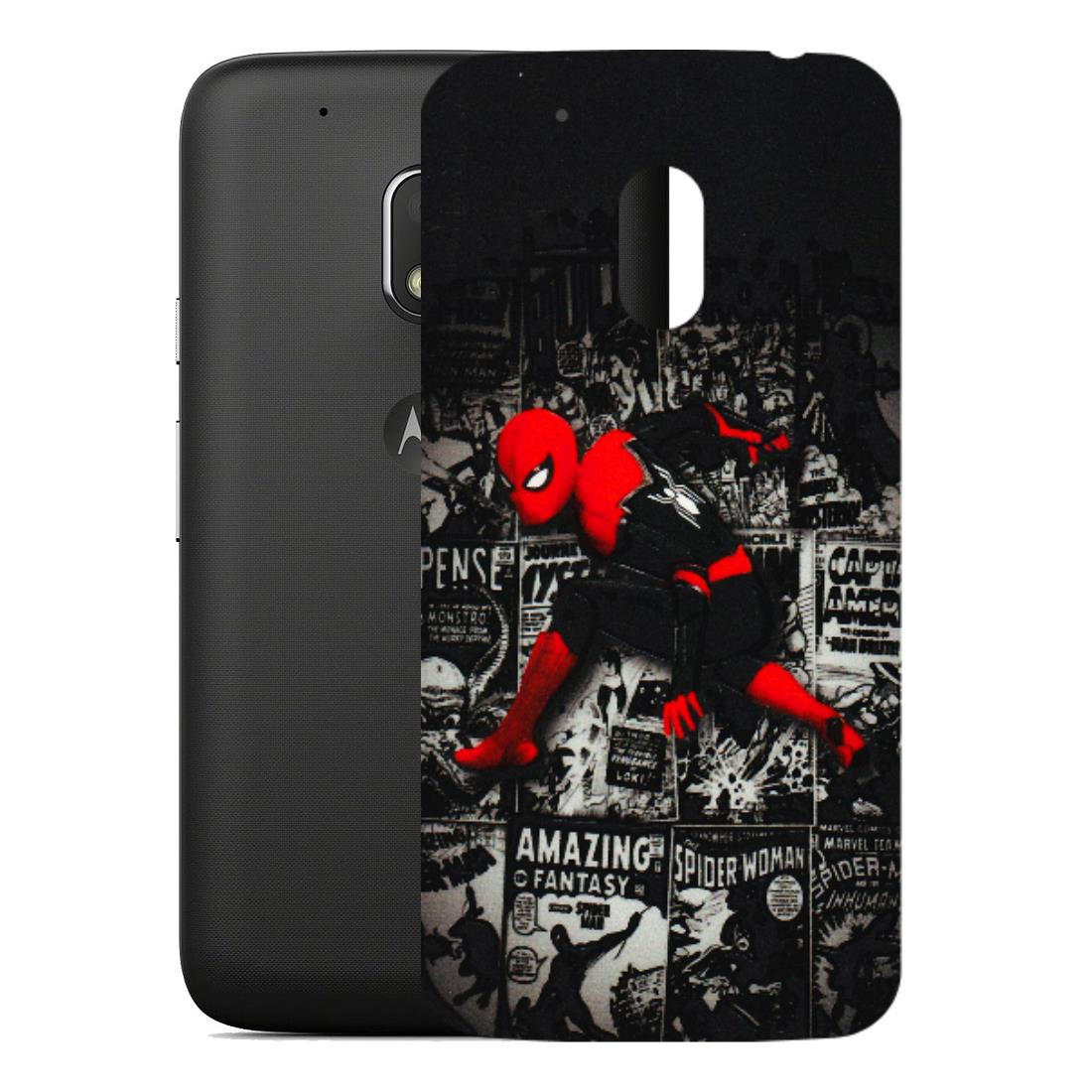Motorola Phone Skins (All Models) - SpiderMan New - 3D Embossed Finish (L-162) Motorola Moto G4 Play