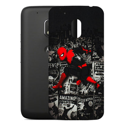 Motorola Phone Skins (All Models) - SpiderMan New - 3D Embossed Finish (L-162) Motorola Moto G4 Play