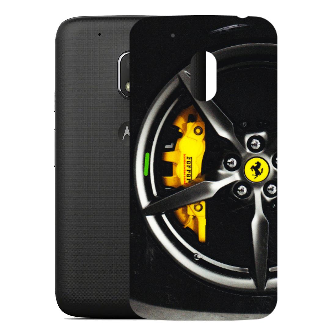 Motorola Phone Skins (All Models) - Ferrari Wheel Alloy - 3D Embossed Finish (L-173) Motorola Moto G4 Play
