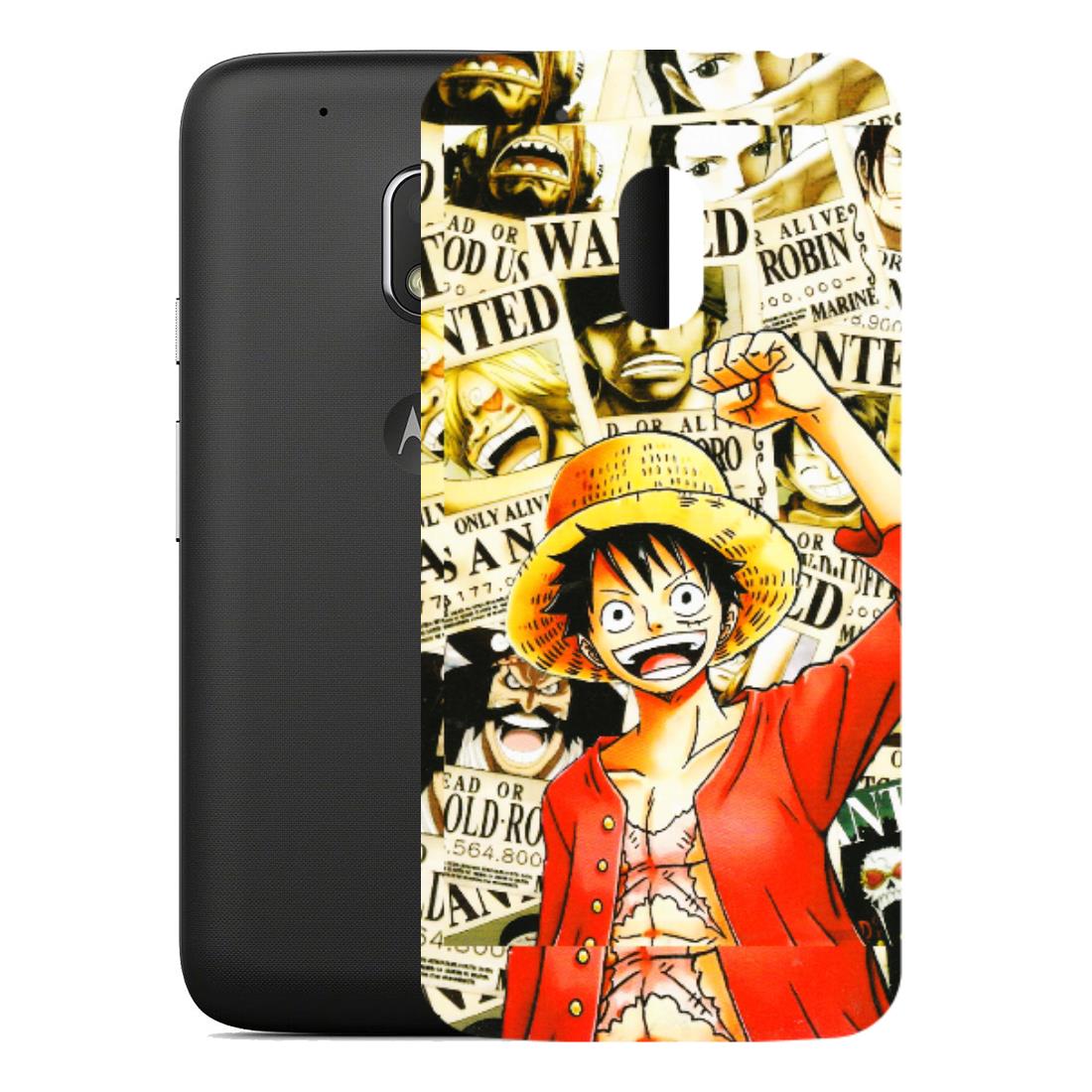 Motorola Phone Skins (All Models) - Luffy Anime - 3D Embossed Finish (L-177) Motorola Moto G4 Play