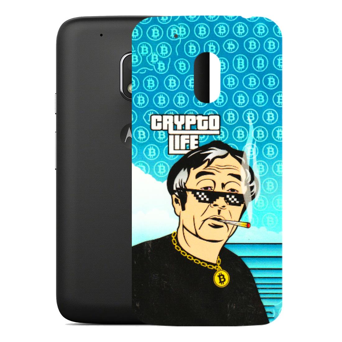 Motorola Phone Skins (All Models) - Crypto Thug Life - 3D Embossed Finish (L-179) Motorola Moto G4 Play