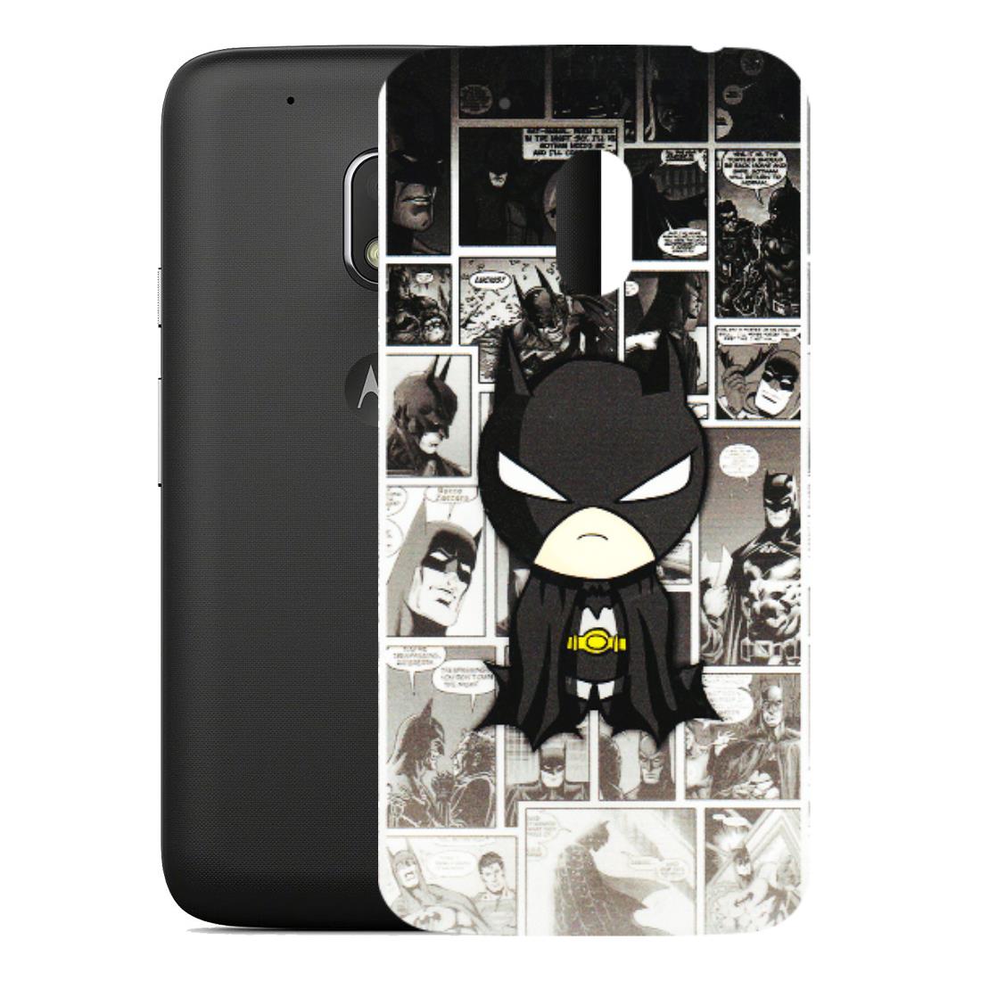 Motorola Phone Skins (All Models) - Toon Batman - 3D Embossed Finish (L-182) Motorola Moto G4 Play