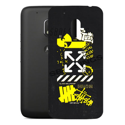 Motorola Phone Skins (All Models) - Anti Social Graffiti - 3D Embossed Finish (L-198) Motorola Moto G4 Play