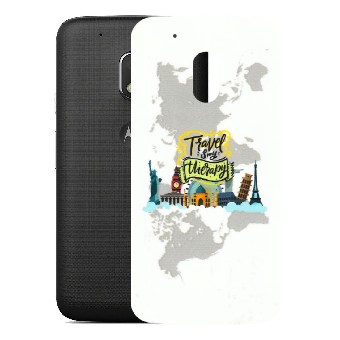 Motorola Phone Skins (All Models) - Travel Therapy - 3D Embossed Finish (L-199) Motorola Moto G4 Play