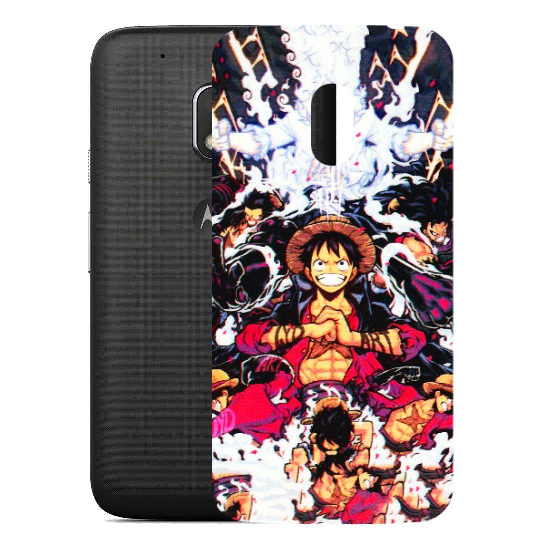 Motorola Phone Skins (All Models) - Luffy Anime Character - 3D Embossed Finish (L-203) Motorola Moto G4 Play