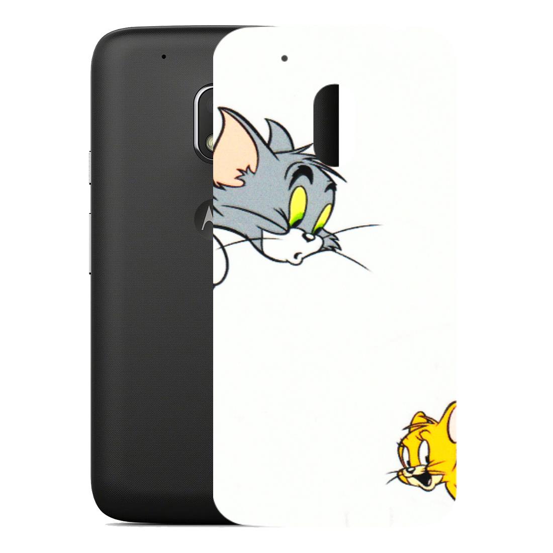 Motorola Phone Skins (All Models) - Cute Tom And Jerry - 3D Embossed Finish (L-220) Motorola Moto G4 Play