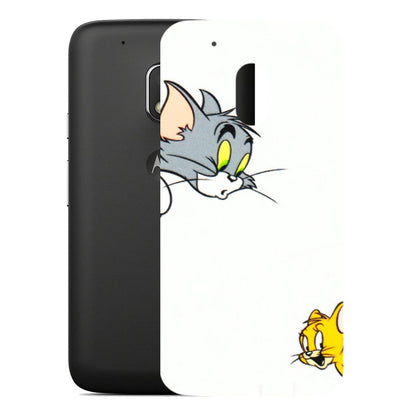 Motorola Phone Skins (All Models) - Cute Tom And Jerry - 3D Embossed Finish (L-220) Motorola Moto G4 Play