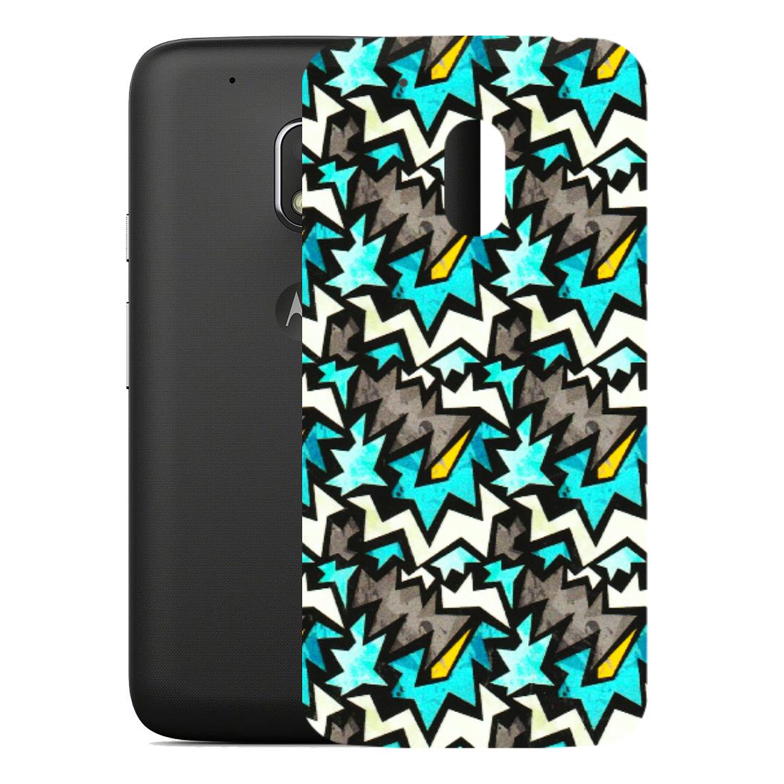 Motorola Phone Skins (All Models) - Funky Zig Zag - 3D Embossed Finish (L-223) Motorola Moto G4 Play