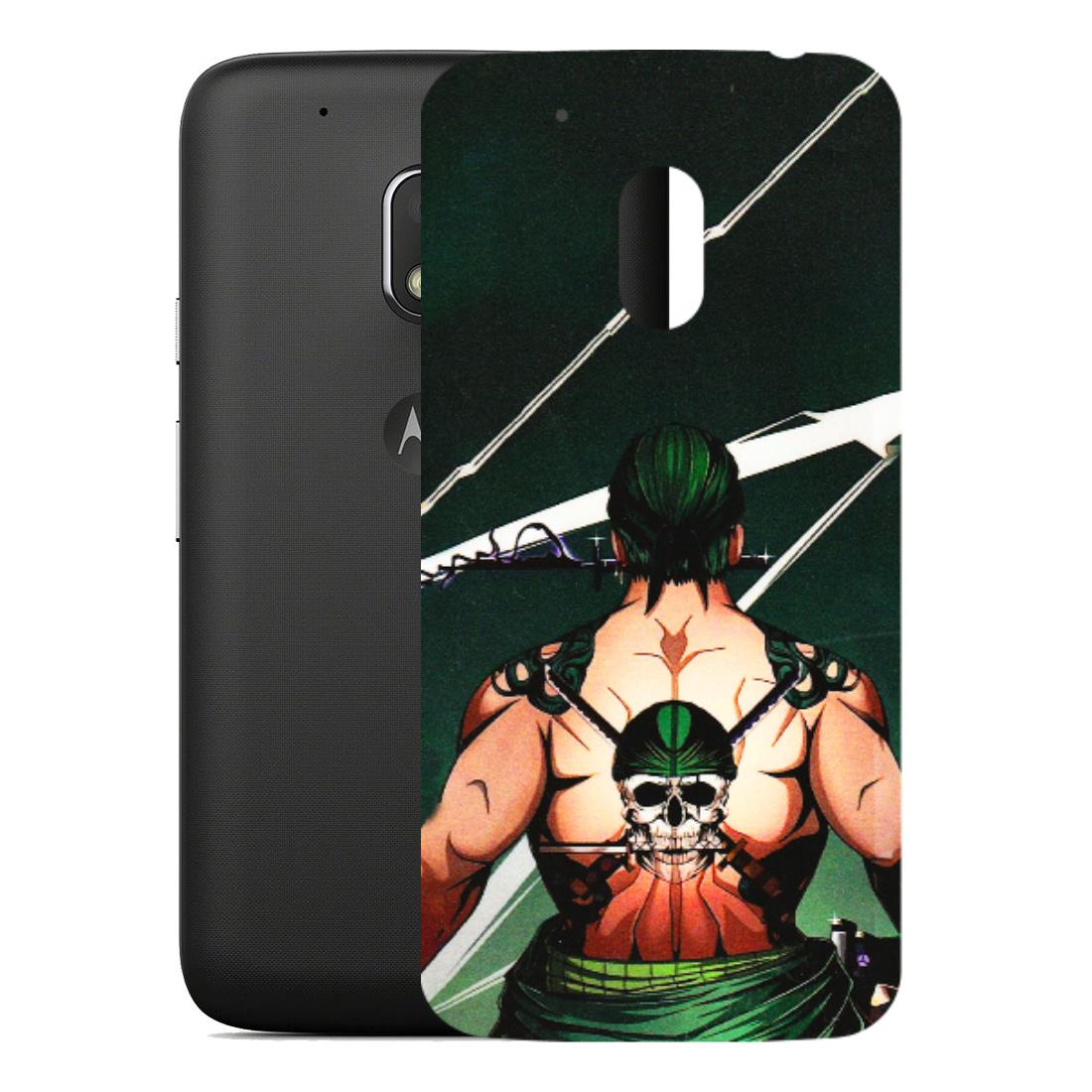 Motorola Phone Skins (All Models) - Zoro Anime - 3D Embossed Finish (L-23) Motorola Moto G4 Play