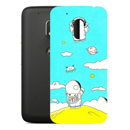 Motorola Phone Skins (All Models) - Blue Skies Astro Float - 3D Embossed Finish (L-230) Motorola Moto G4 Play