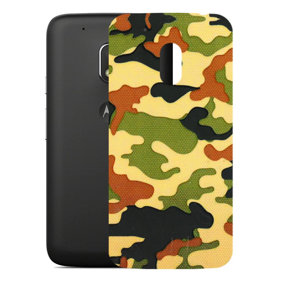Motorola Phone Skins (All Models) - Indian Military - 3D Embossed Finish (L-234) Motorola Moto G4 Play