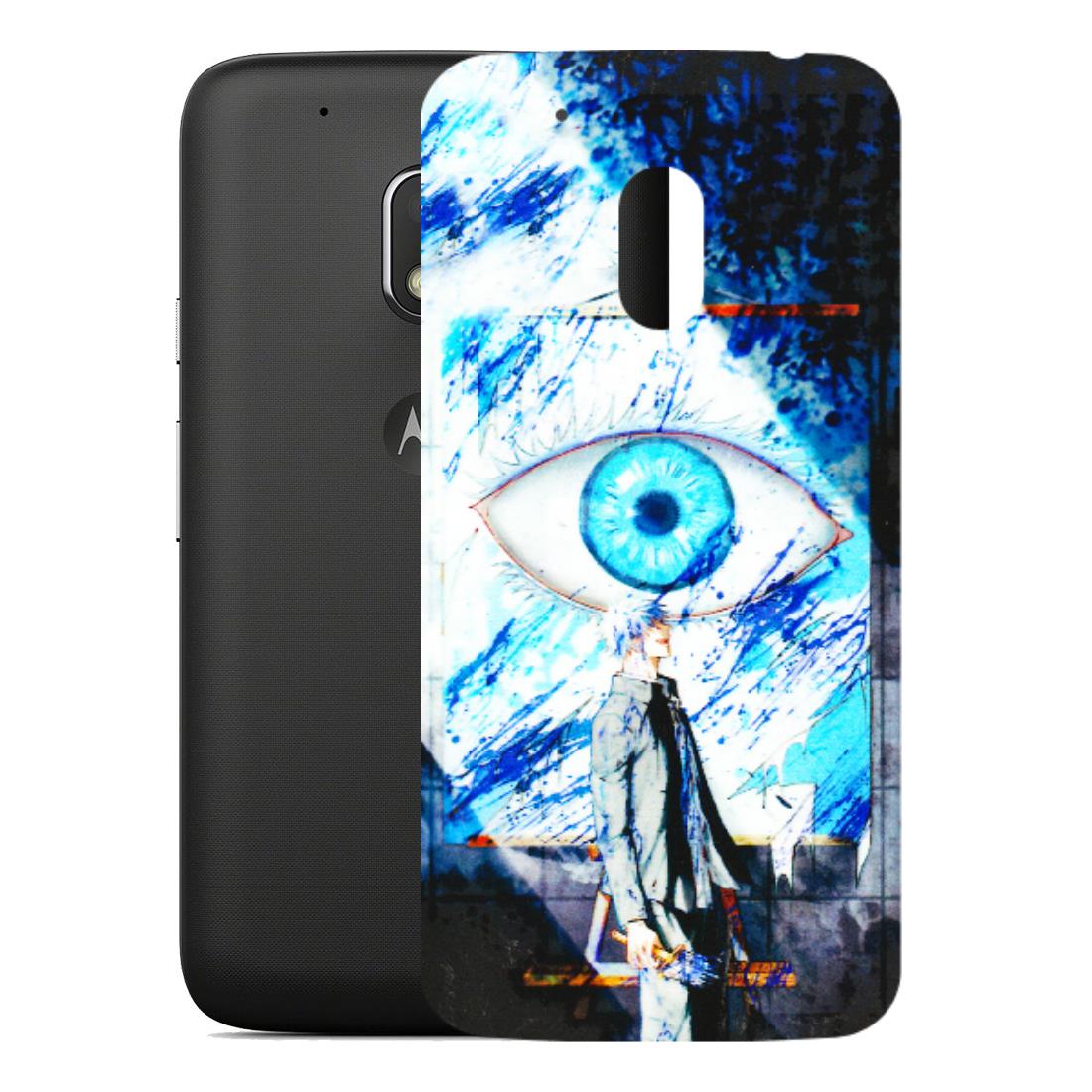 Motorola Phone Skins (All Models) - Gojo Satoru evil eye - 3D Embossed Finish (L-239) Motorola Moto G4 Play