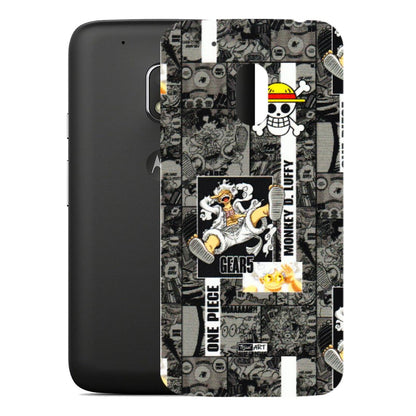 Motorola Phone Skins (All Models) - Cuffy Anime MonkeyCamic - 3D Embossed Finish (L-242) Motorola Moto G4 Play