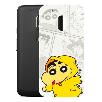 Motorola Phone Skins (All Models) - Yellow Shinchan Comic - 3D Embossed Finish (L-246) Motorola Moto G4 Play