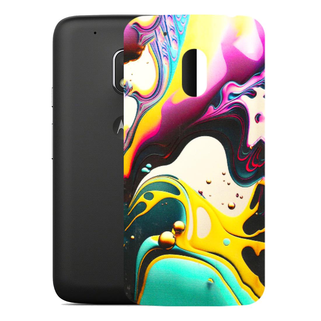 Motorola Phone Skins (All Models) - Multicolor Abstract pattern - 3D Embossed Finish (L-254) Motorola Moto G4 Play