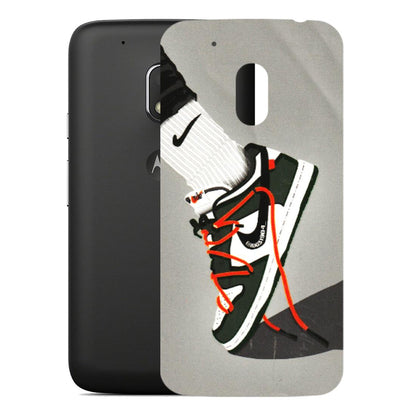 Motorola Phone Skins (All Models) - New Grey Sneaker - 3D Embossed Finish (L-261) Motorola Moto G4 Play