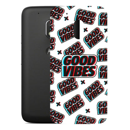 Motorola Phone Skins (All Models) - Good Vibes - 3D Embossed Finish (L-282) Motorola Moto G4 Play