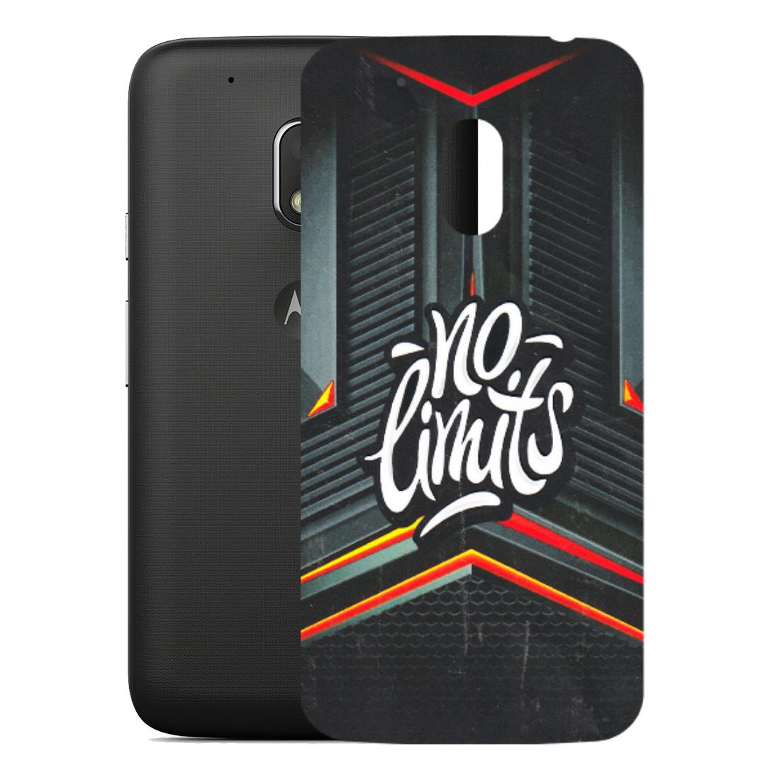Motorola Phone Skins (All Models) - No Limits - 3D Embossed Finish (L-286) Motorola Moto G4 Play
