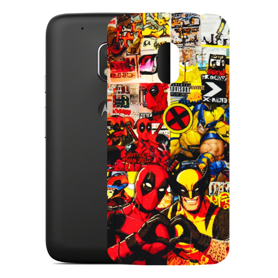 Motorola Phone Skins (All Models) - Spidy Wolverine - 3D Embossed Finish (L-310) Motorola Moto G4 Play