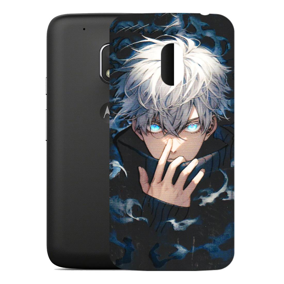 Motorola Phone Skins (All Models) - New Jujutsu Kaisen Anime - 3D Embossed Finish (L-313) Motorola Moto G4 Play