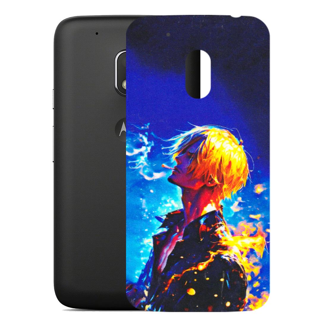 Motorola Phone Skins (All Models) - Sanji Vinsmoke One Piece - 3D Embossed Finish (L-319) Motorola Moto G4 Play