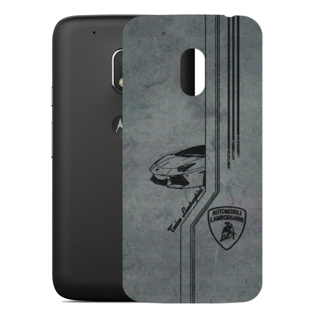 Motorola Phone Skins (All Models) - New Lamborgini Aventador - 3D Embossed Finish (L-321) Motorola Moto G4 Play