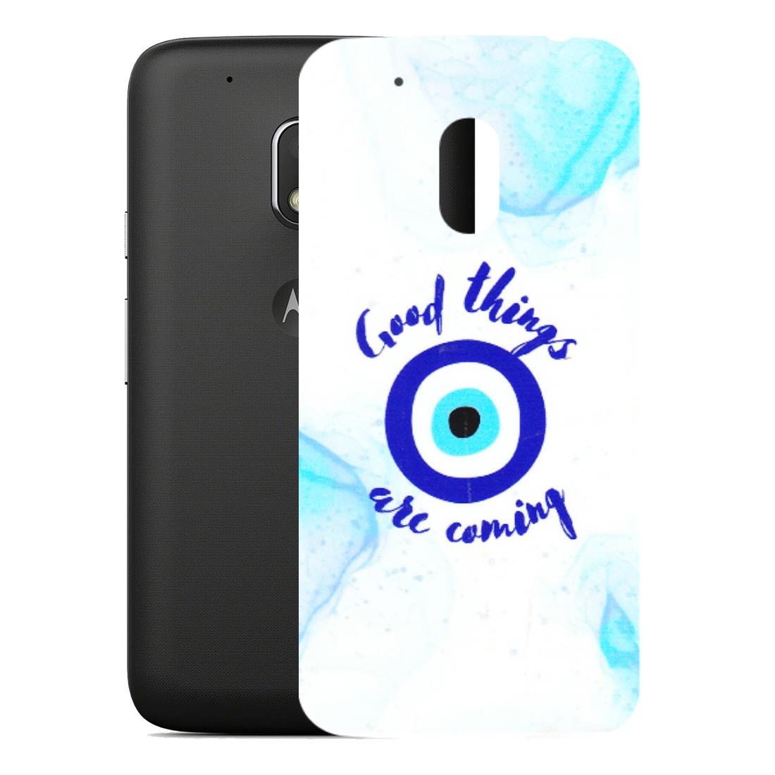 Motorola Phone Skins (All Models) - Evil Eye Good Things Are Coming - 3D Embossed Finish (L-322) Motorola Moto G4 Play
