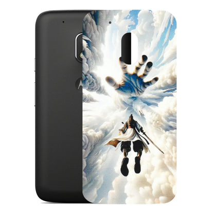 Motorola Phone Skins (All Models) - Big Hand With Monkey King - 3D Embossed Finish (L-323) Motorola Moto G4 Play