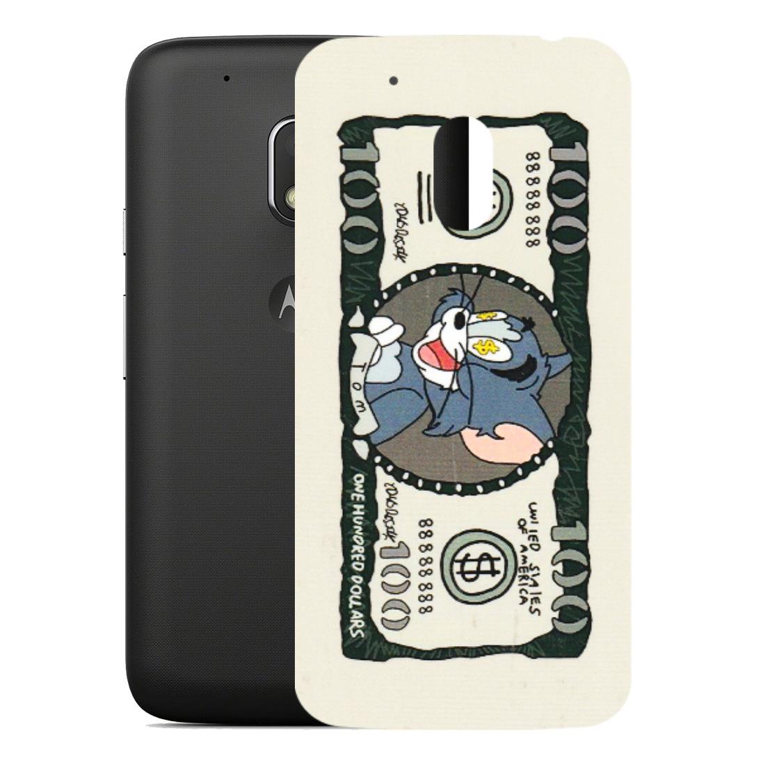 Motorola Phone Skins (All Models) - Tom Hundred Dollar - 3D Embossed Finish (L-324) Motorola Moto G4 Play