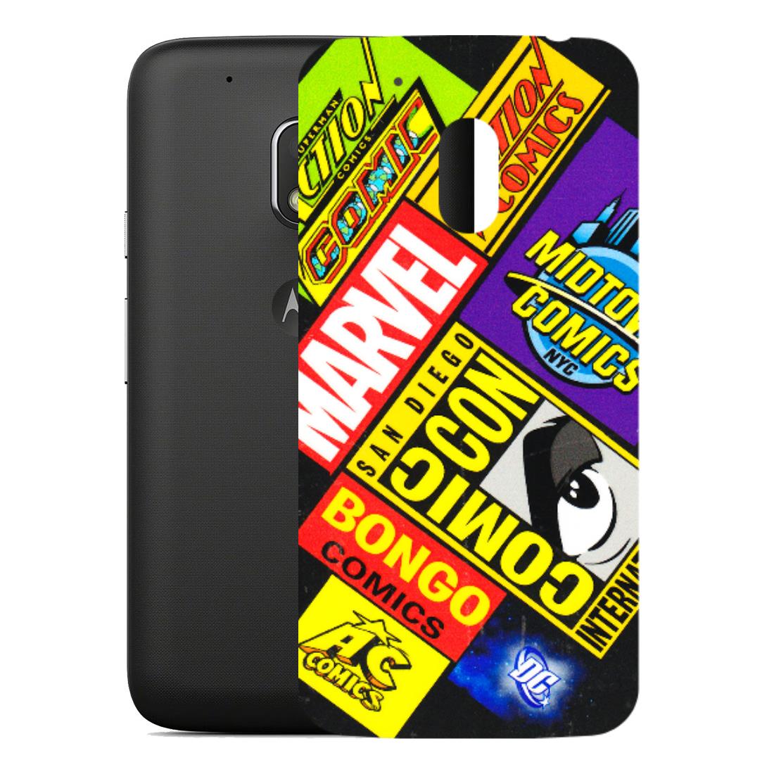 Motorola Phone Skins (All Models) - Bongo Comic Con - 3D Embossed Finish (L-325) Motorola Moto G4 Play