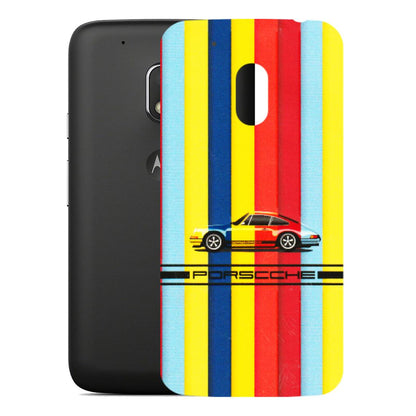 Motorola Phone Skins (All Models) - Multicolour Porche - 3D Embossed Finish (L-39) Motorola Moto G4 Play