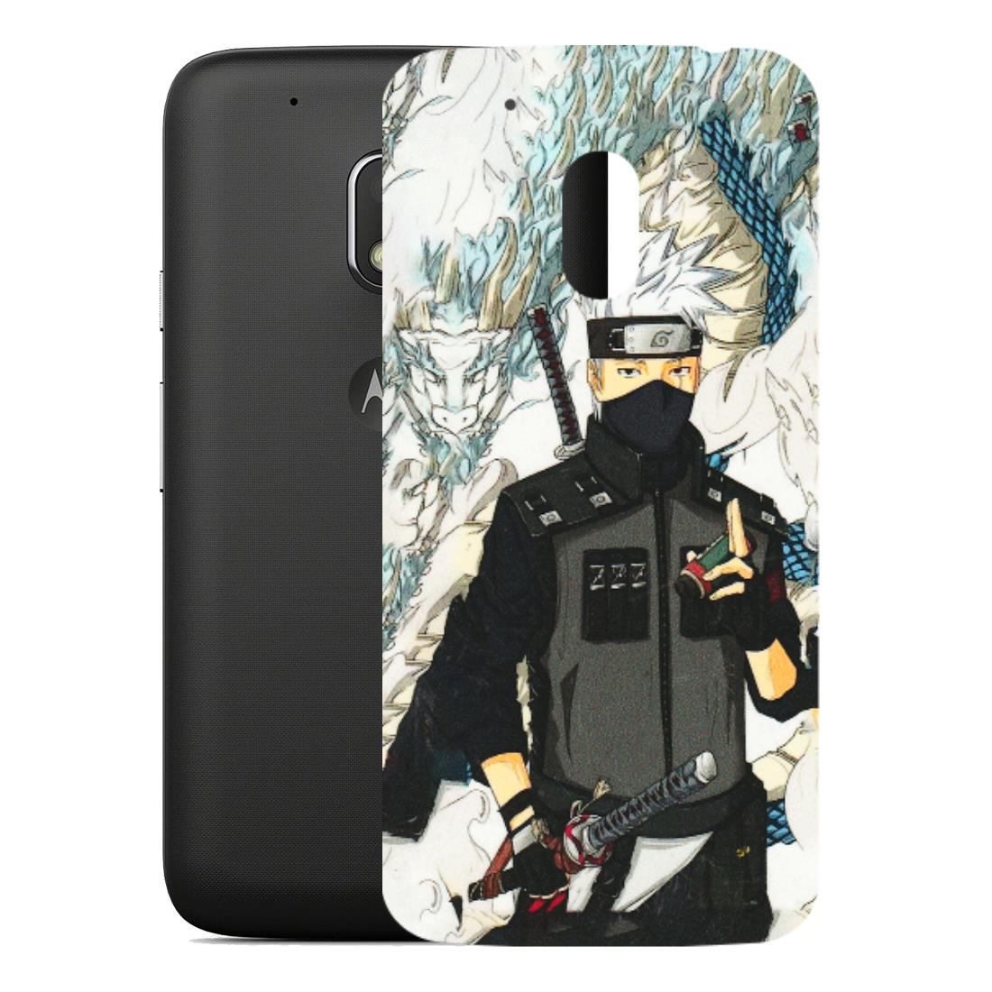 Motorola Phone Skins (All Models) - Kakashi Hatake Naruto Anime - 3D Embossed Finish (L-46) Motorola Moto G4 Play