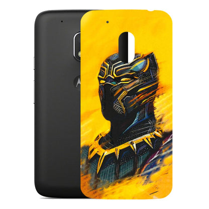 Motorola Phone Skins (All Models) - Yellow Panther - 3D Embossed Finish (L-54) Motorola Moto G4 Play