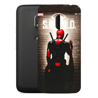 Motorola Phone Skins (All Models) - Deadpool - 3D Embossed Finish (L-56) Motorola Moto G4 Play