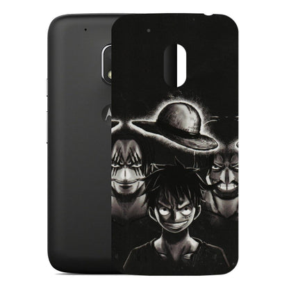 Motorola Phone Skins (All Models) - Black Luffy Hat - 3D Embossed Finish (L-57) Motorola Moto G4 Play