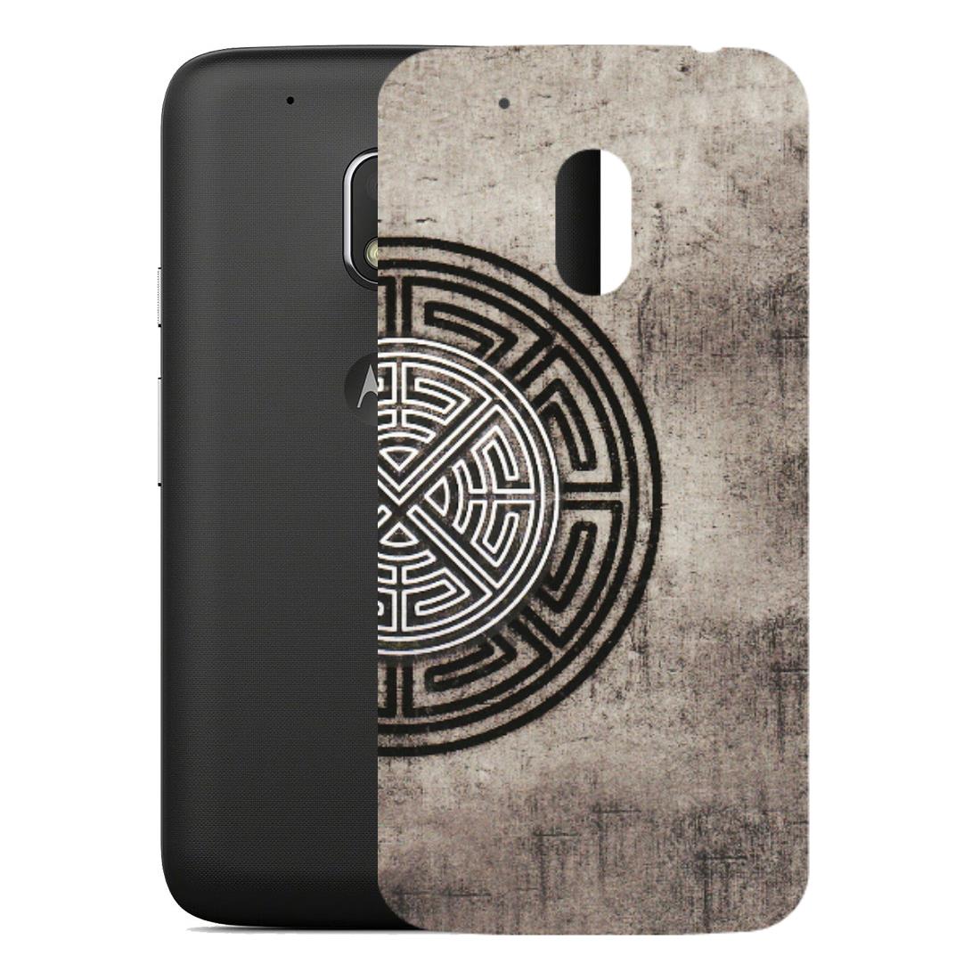 Motorola Phone Skins (All Models) - Mysterious Circular Design - 3D Embossed Finish (L-63) Motorola Moto G4 Play