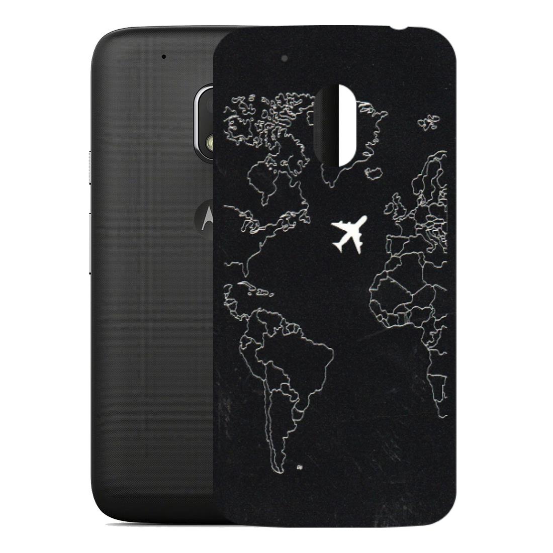 Motorola Phone Skins (All Models) - Never Ending Travel - 3D Embossed Finish (L-79) Motorola Moto G4 Play