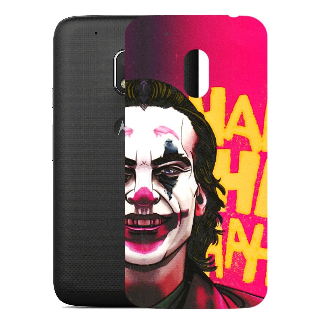Motorola Phone Skins (All Models) - Joker Evil Laugh - 3D Embossed Finish (L-97) Motorola Moto G4 Play